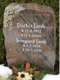 Jank, Dieter * 1932, + 2006   Jank, Irmgard * 1935, + 2011 
