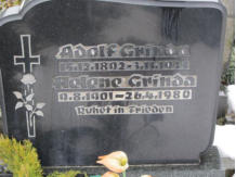 Grinda, Adolf * 1892, + 1973   Grinda, Helene * 1901, + 1980 