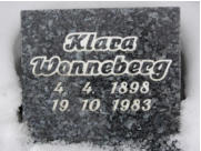 Wonneberg, Klara * 1898, + 1983 