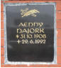 Najork, Aenny * 1908, + 1992  Najork, Werner * 1907, + 1986 