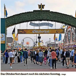 Das Oktoberfest dauert noch bis 05.10.2025 Sonntag. Imago