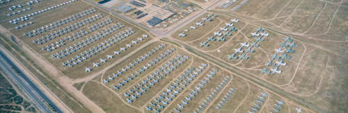 Auf der Davis-Monthan Air Force Base lagern �ber 4400 Flugzeuge, die im trockenen W�stenklima gut erhalten bleiben und bei Bedarf wieder genutzt werden k�nnen.Imago/Newscom World